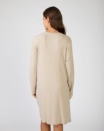 Camisó curt de màniga llarga teixit desagujado