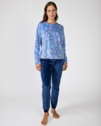 Pijama de dona llarg en teixit de micropolar