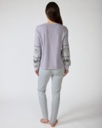 Pijama de dona llarg de punt jacquard