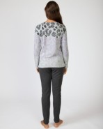 Long women's milanese knit pajamas