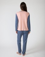 Pijama de dona llarg en teixit de punt estampat