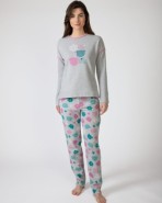 Pijama de mujer largo de punto milano