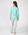 Pijama de dona llarg en punt de modal cotó estampat
