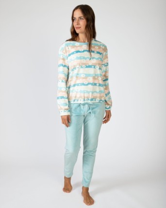 Pijama de mujer largo en...