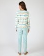 Long women's pajamas in microfleece fabric