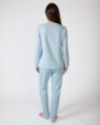 Pijama de mujer largo de punto jacquard