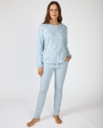 Pijama de dona llarg de punt jacquard