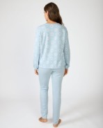 Pijama de dona llarg de punt jacquard