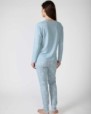 Long jacquard knit women's pajamas
