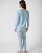 Pijama de dona llarg de punt jacquard