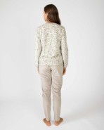 Long women's pajamas in microfleece fabric