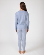 Long women's pajamas in loose knit