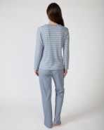 Pijama de mujer largo en tejido desagujado