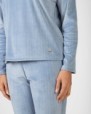 Long women's pajamas in microfleece fabric