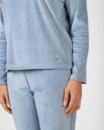 Pijama de dona llarg en teixit de micropolar