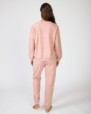 Long women's pajamas in velvet fabric