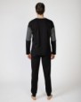 Men's long cotton knit pajamas