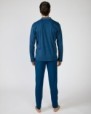 Men's long cotton knit pajamas