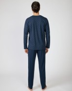 Men's long knitted pajamas