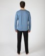 Men's long pajamas made of modal and cotton knit