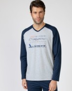 Pijama llarg d'home de punt