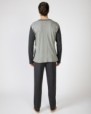 Men's long knitted pajamas