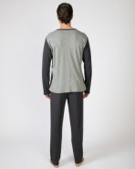 Men's long knitted pajamas