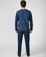 Men's long knitted pajamas