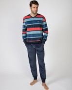 Pijama largo de hombre de terciopelo