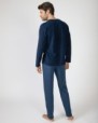 Men's long knitted pajamas