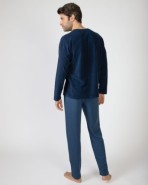 Men's long knitted pajamas