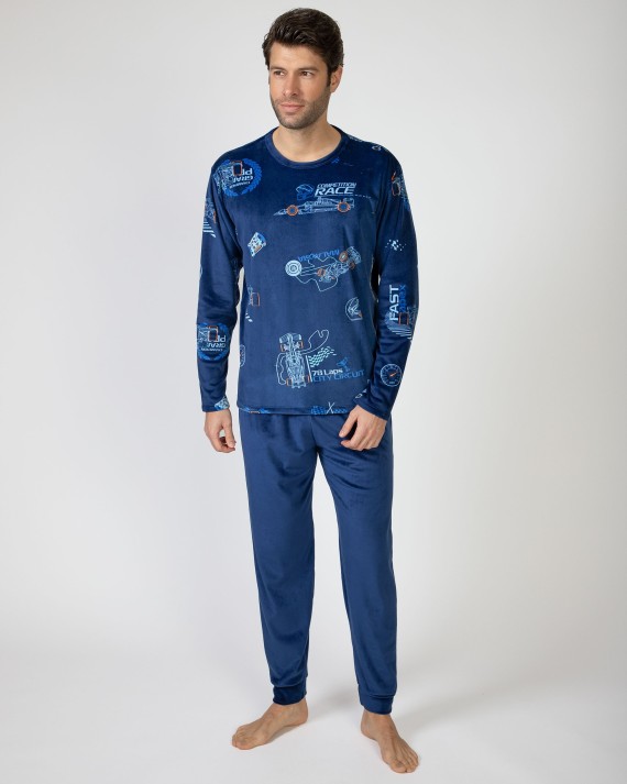 Pijama llarg d'home de micropolar