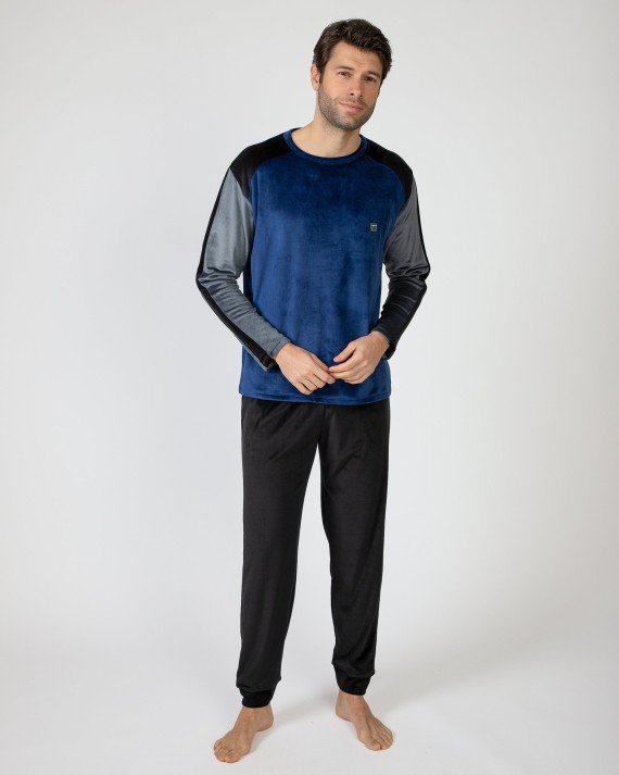 Pijama llarg d'home de micropolar