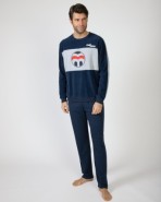 Pijama llarg d'home de punt