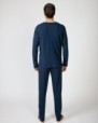 Pijama llarg d'home de punt jacquard