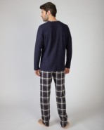 Pijama llarg d'home de punt milà