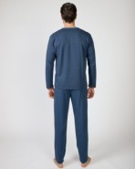 Men's long knitted pajamas