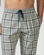 Men's long cotton knit pajama pants
