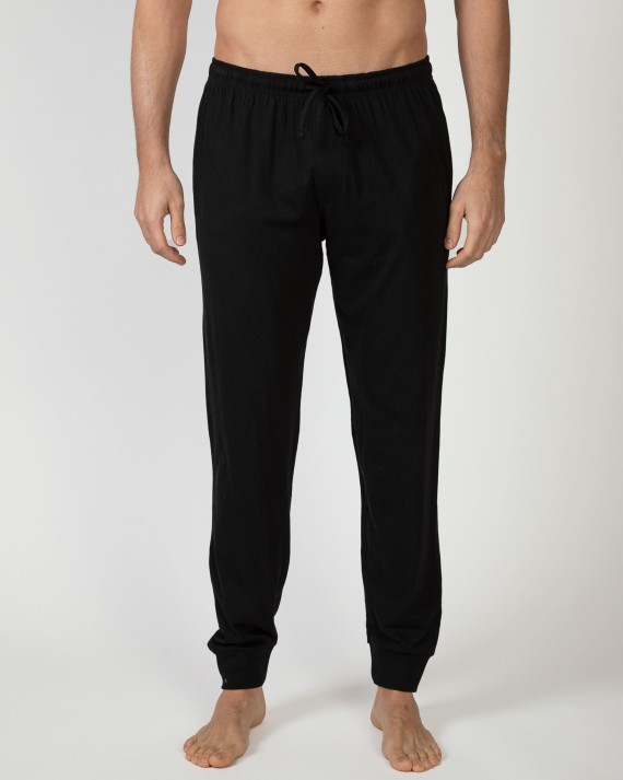 Pantalons de pijama llarg d'home de punt de cotó