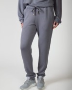 Women's long straight soft fabric trousers