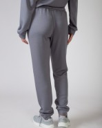 Pantalons llargs de dona recte teixit suau