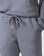 Pantalons llargs de dona recte teixit suau