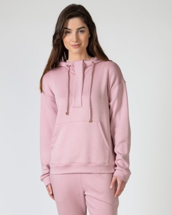Women's soft fabric hooded...