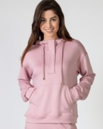 Sudadera de mujer con capucha tejido suave