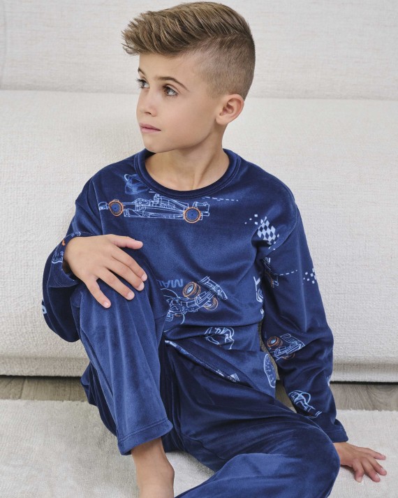 Pijama de nen llarg de micropolar