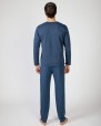 Men's long knitted pajamas