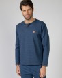 Men's long knitted pajamas