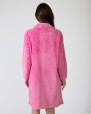 Long women's robe with button closure