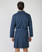 Long crossover men's robe