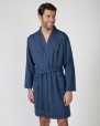 Long crossover men's robe